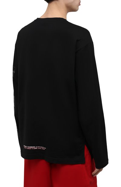 Хлопковый лонгслив DOLCE & GABBANA, арт. G8NV8T/FU7EQ, фото 4