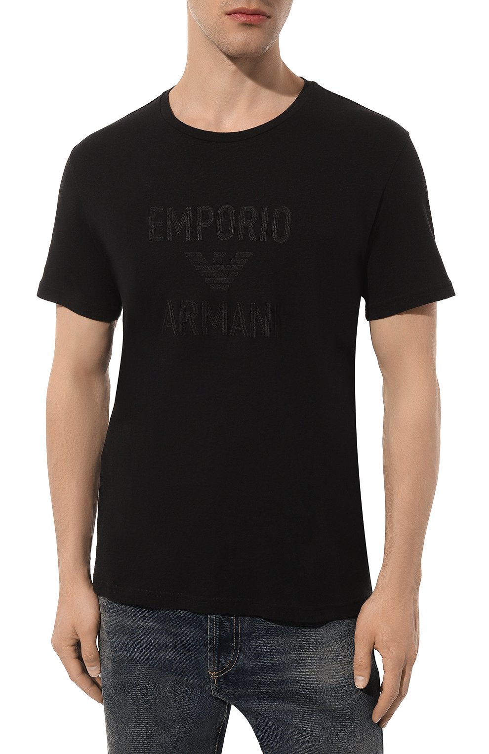 Хлопковая футболка EMPORIO ARMANI, арт. 211818/4R485, фото 3