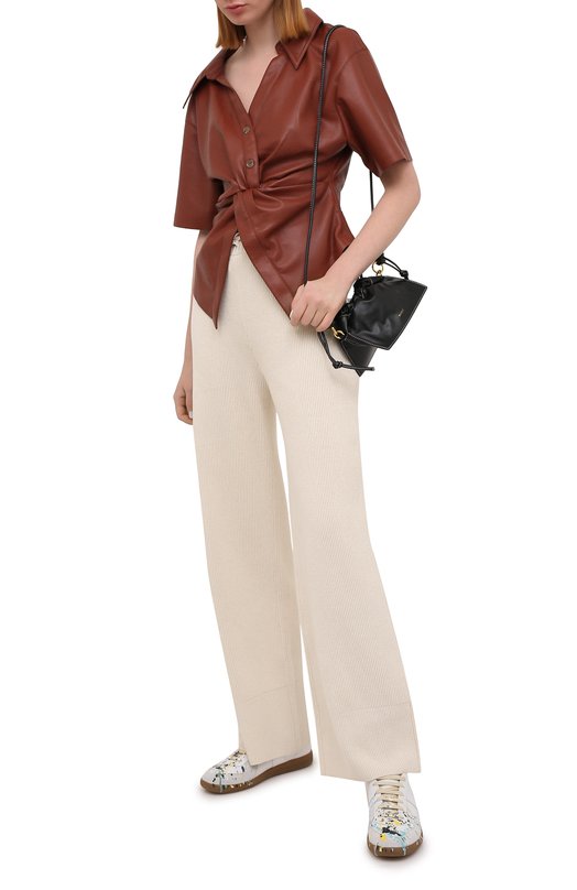 Хлопковые брюки Joseph Бежевый, фото 2