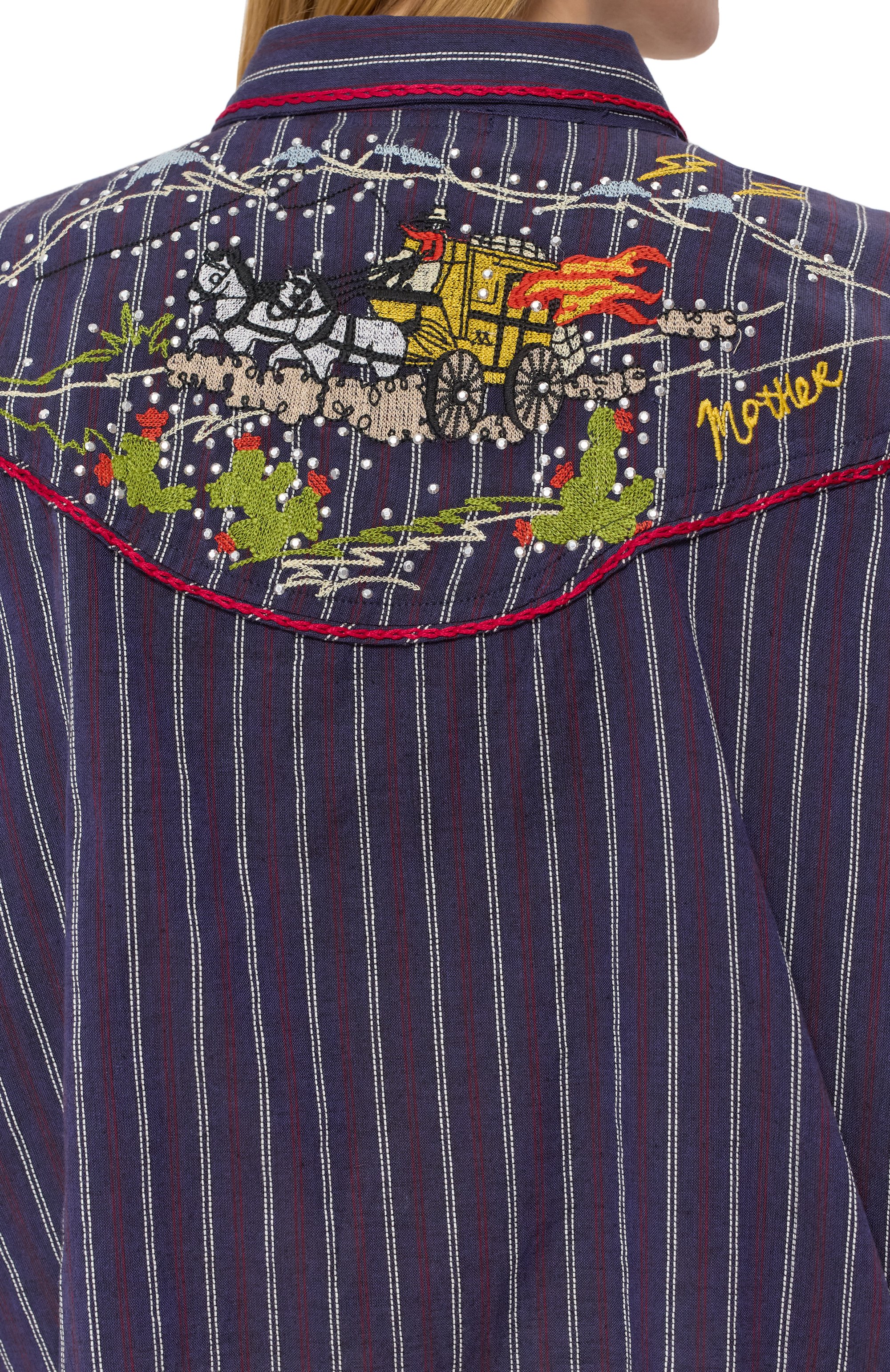 Хлопковая рубашка MOTHER, арт. 21256-1663, фото 5