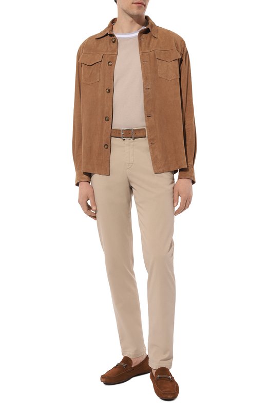 Замшевые мокасины Blu Barrett Коричневый, фото 2