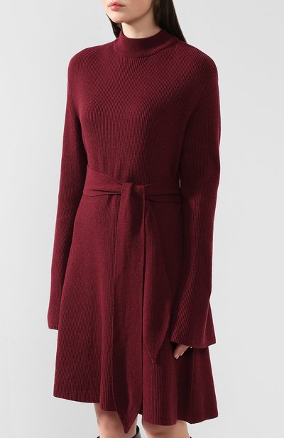 Платье с поясом NANUSHKA, арт. ABHAYA_BERRY_CASHMERE BLEND RIB, фото 3