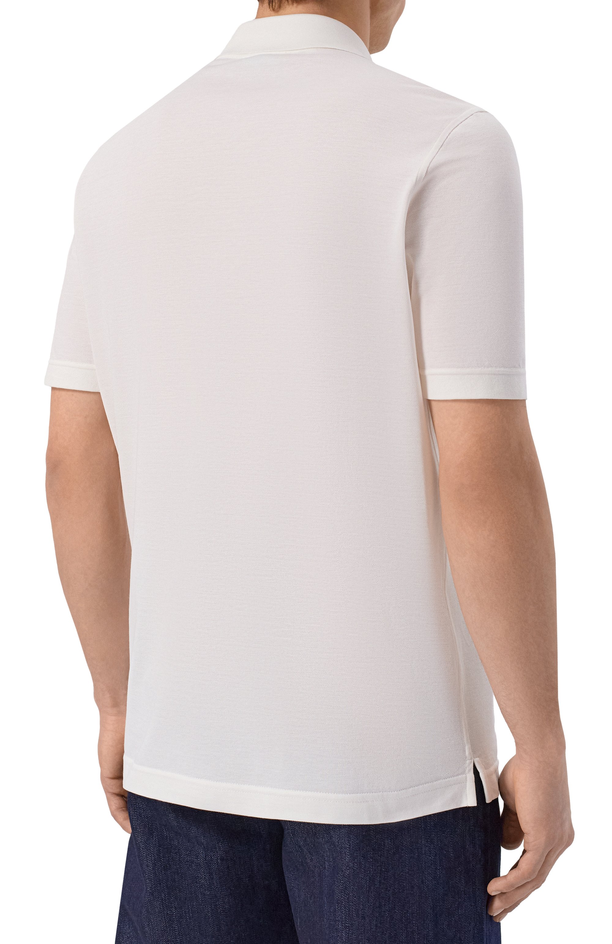 Поло из хлопка и шелка STEFANO RICCI, арт. K919078P31/T26101, фото 4