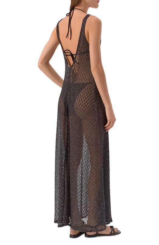 Платье из вискозы Missoni MS26SQ0P/BR014D Коричневый  MS26SQ0P/BR014D Фото 3