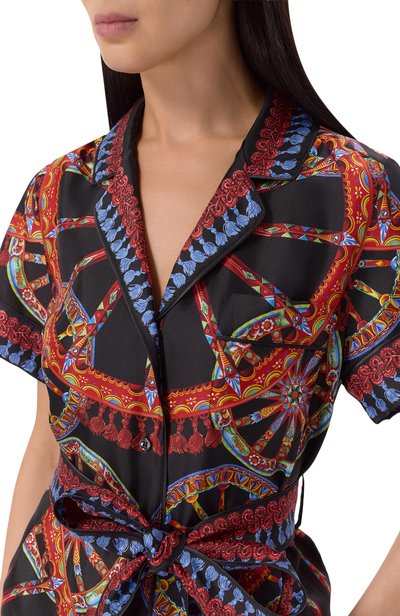 Шелковая рубашка DOLCE & GABBANA, арт. F5G67T/GDDTI, фото 5