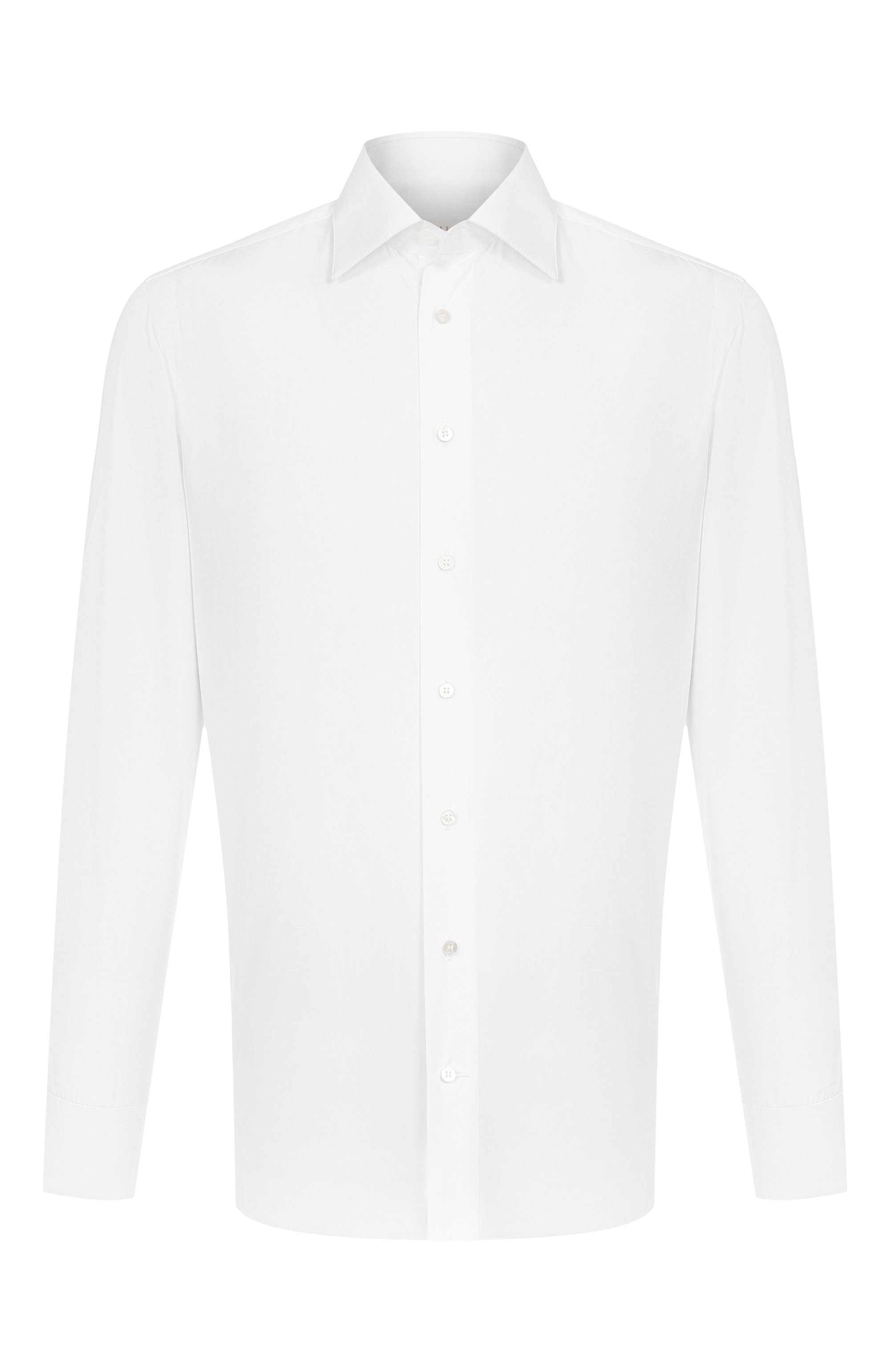 Хлопковая сорочка ZILLI белого цвета по цене 126500 руб., арт. CLAA01M010008430U, фото 1 Хлопковая сорочка ZILLI, арт. CLAA01M010008430U, фото 1