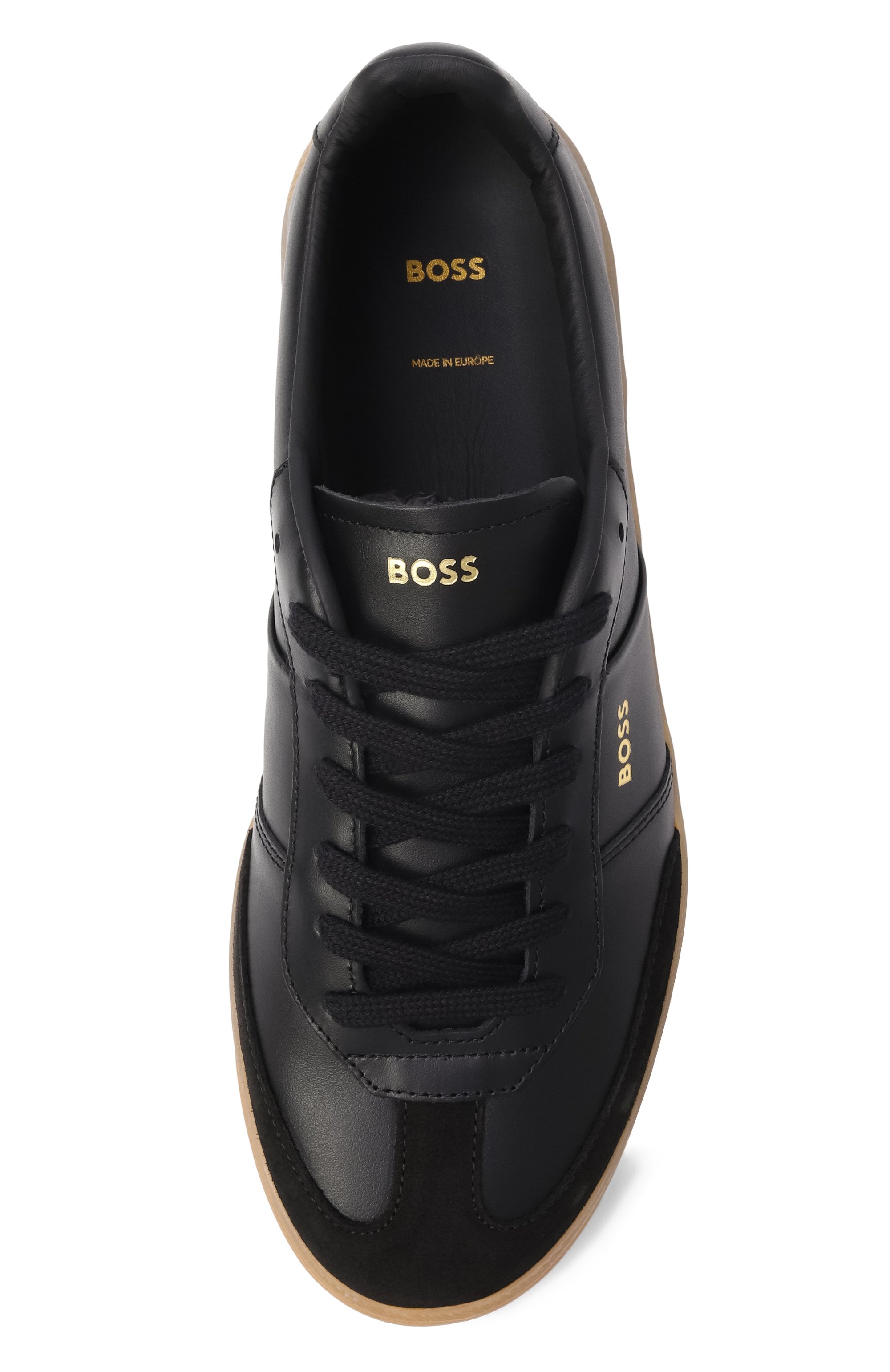 Кожаные кеды brenta tenn BOSS черного цвета по цене 31450 руб., арт. 50518001, фото 6 Кожаные кеды brenta tenn BOSS, арт. 50518001, фото 6