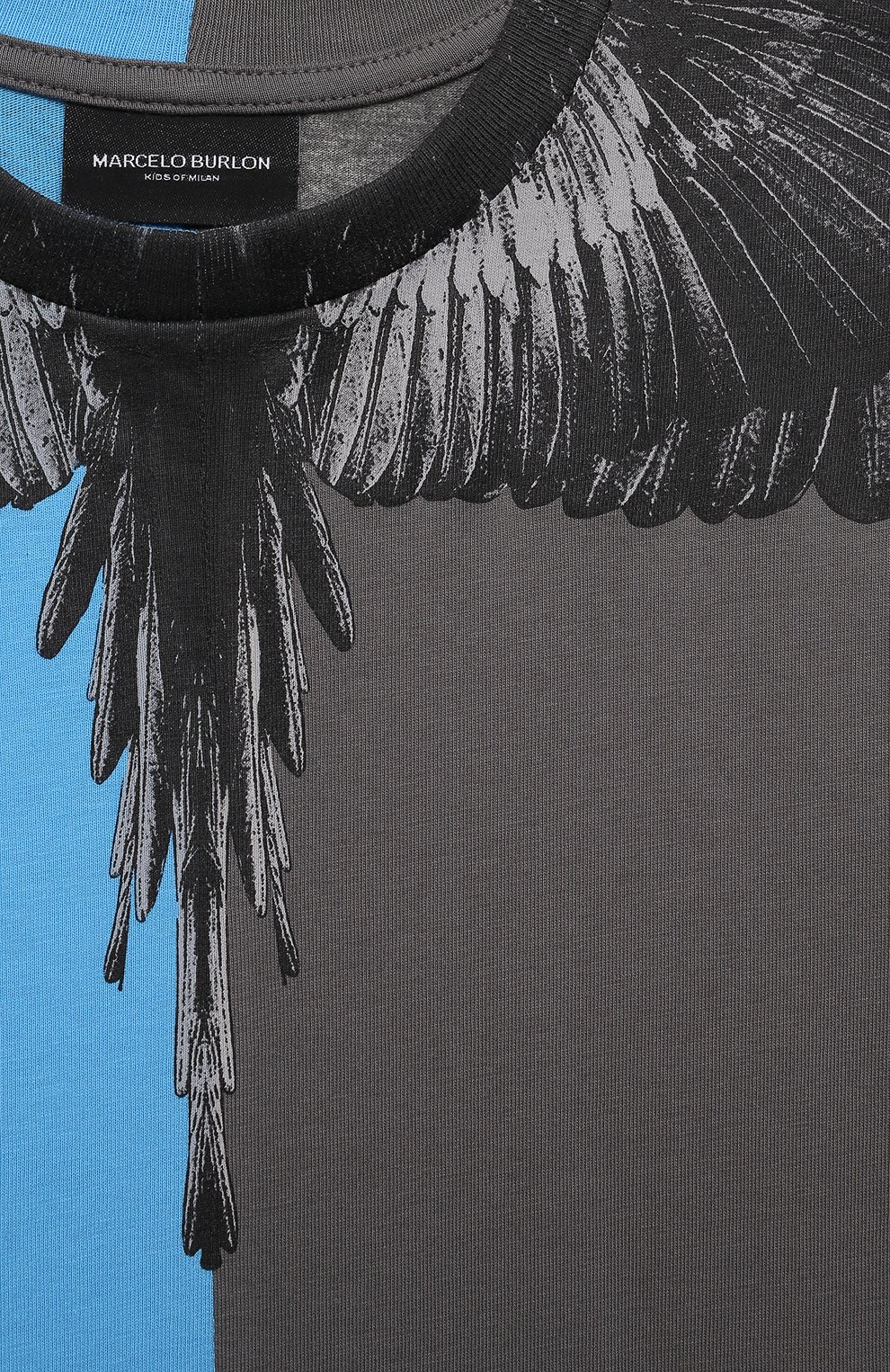 Хлопковая футболка MARCELO BURLON KIDS OF MILAN, арт. 21E/B/MB/1108/0010/2-6Y, фото 3