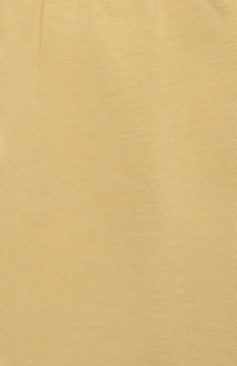 Детские хлопковые брюки BRUNELLO CUCINELLI желтого цвета, арт. BD869E634B | Фото 3 (Нос: Не проставлено; Материал внешний: Хлопок; Случай: Повседневный; Автоматизация состава: Проставлено; Ростовка одежда: 8 лет | 128 см, 10 - 11 лет | 140 - 146�см)