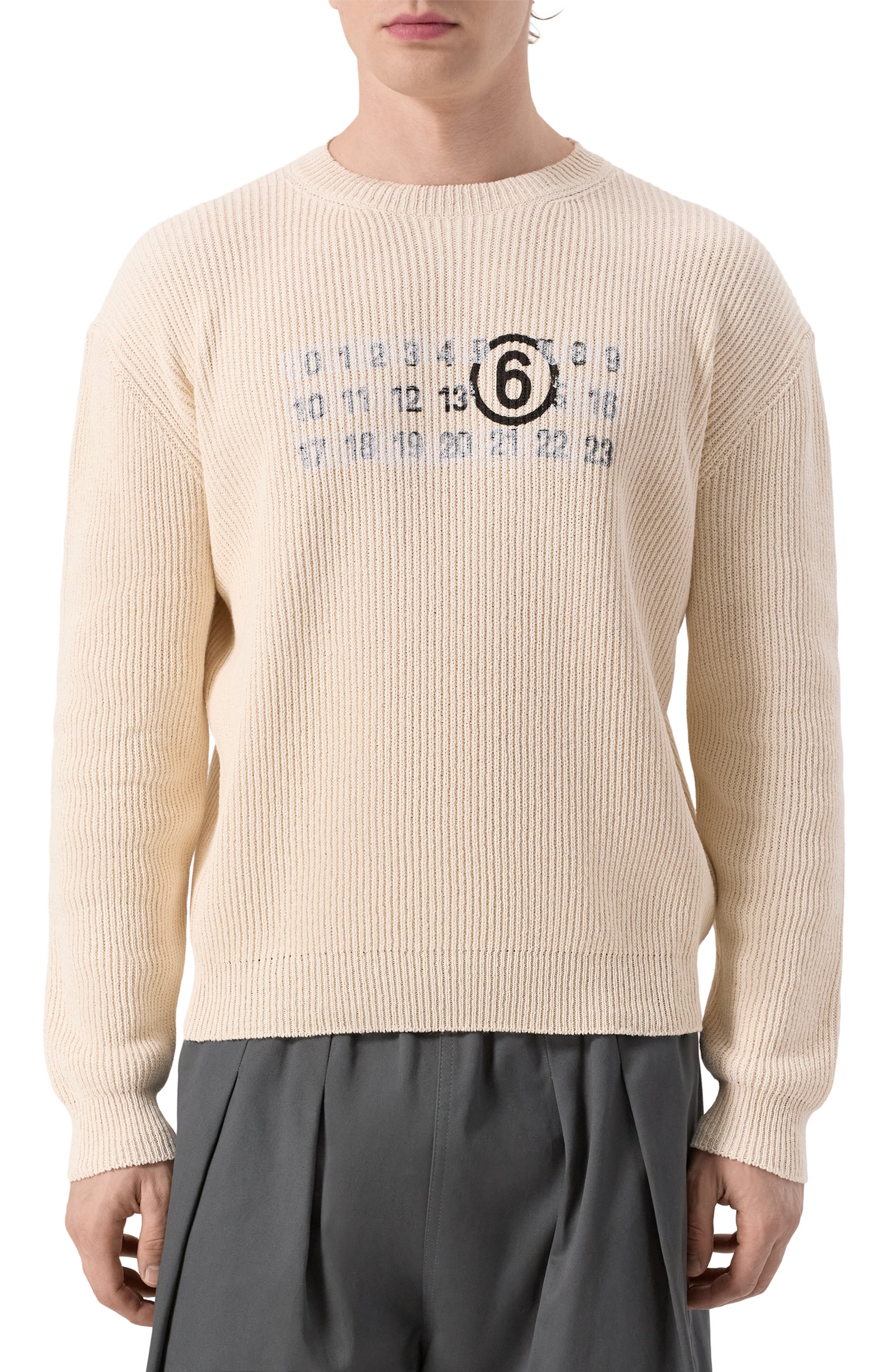 Хлопковый свитер MM6, арт. SH2HL0022/M13124, фото 3