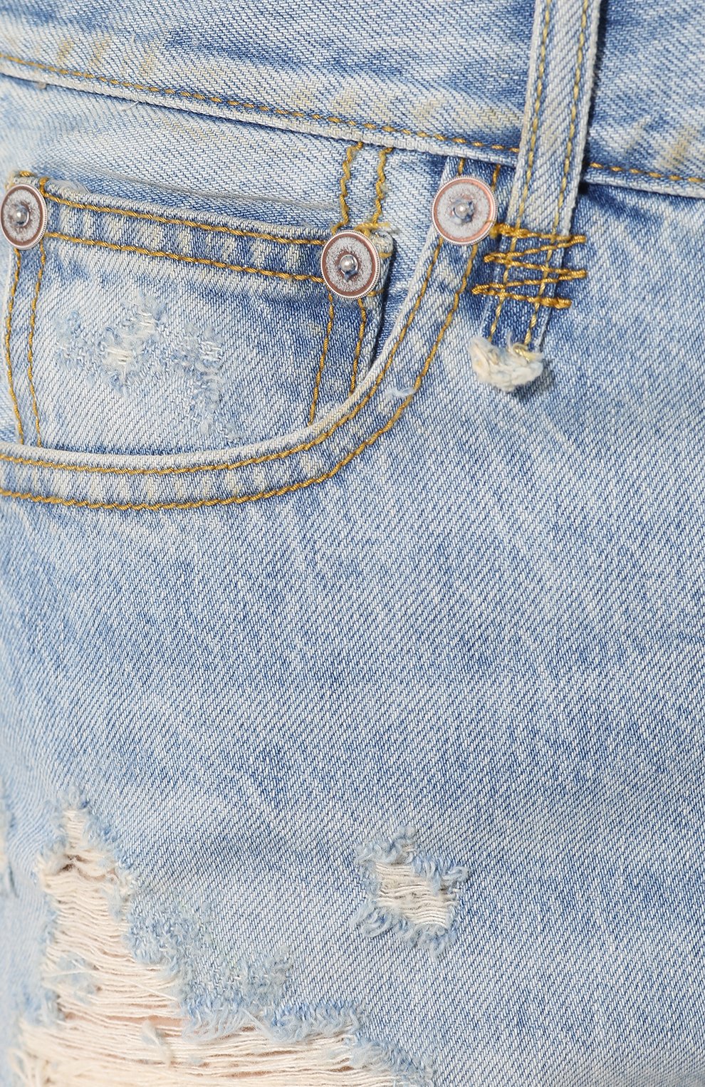 Джинсовые мини-шорты с потертостями R13, арт. R13W0190-476, фото 5