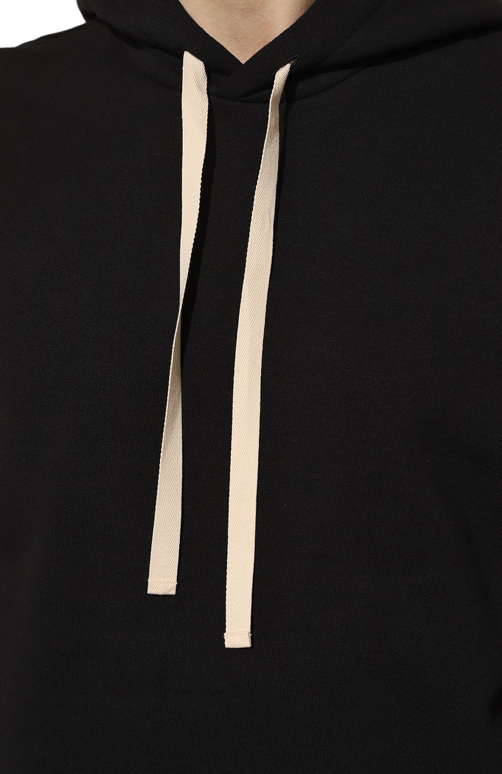 Хлопковое худи JIL SANDER черного цвета по цене 51150 руб., арт. J47GU0105/J20039, фото 5 Хлопковое худи JIL SANDER, арт. J47GU0105/J20039, фото 5