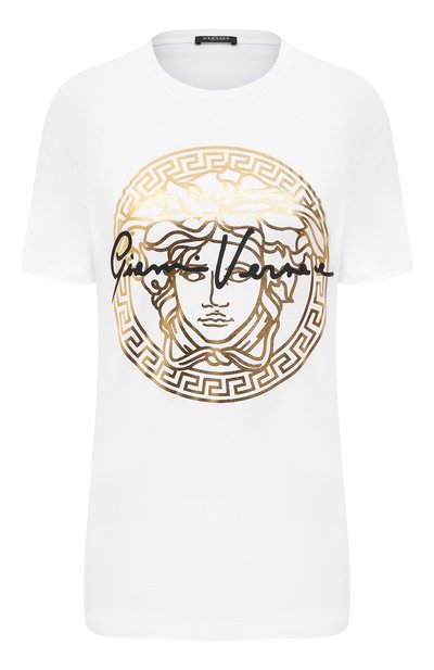 Женская хлопковая футболка VERSACE, арт. A87456/A228806