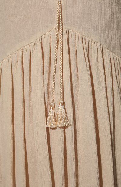 Хлопковое платье WEEKEND MAX MARA кремового цвета по цене 31000 руб., арт. VOLANTE 32210128, фото 5 Хлопковое платье WEEKEND MAX MARA, арт. VOLANTE 32210128, фото 5