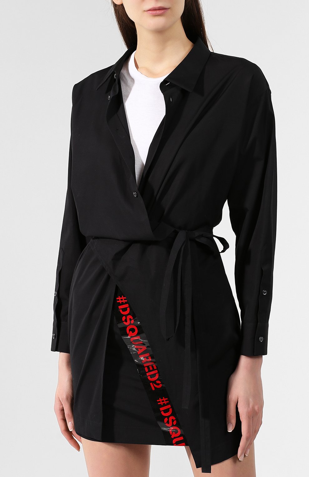 Хлопковое платье DSQUARED2, арт. S75FZ0033/STN836, фото 6