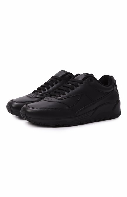 Мужские кожаные кроссовки bump SAINT LAURENT черного цвета, арт. 818135/00N00 | Фото 1 (Материал внутренний: Текстиль; Материал внешний: Натуральная кожа; Подошва: Массивная; Материал сплава: Проставлено; Драгоценные камни: Проставлено)