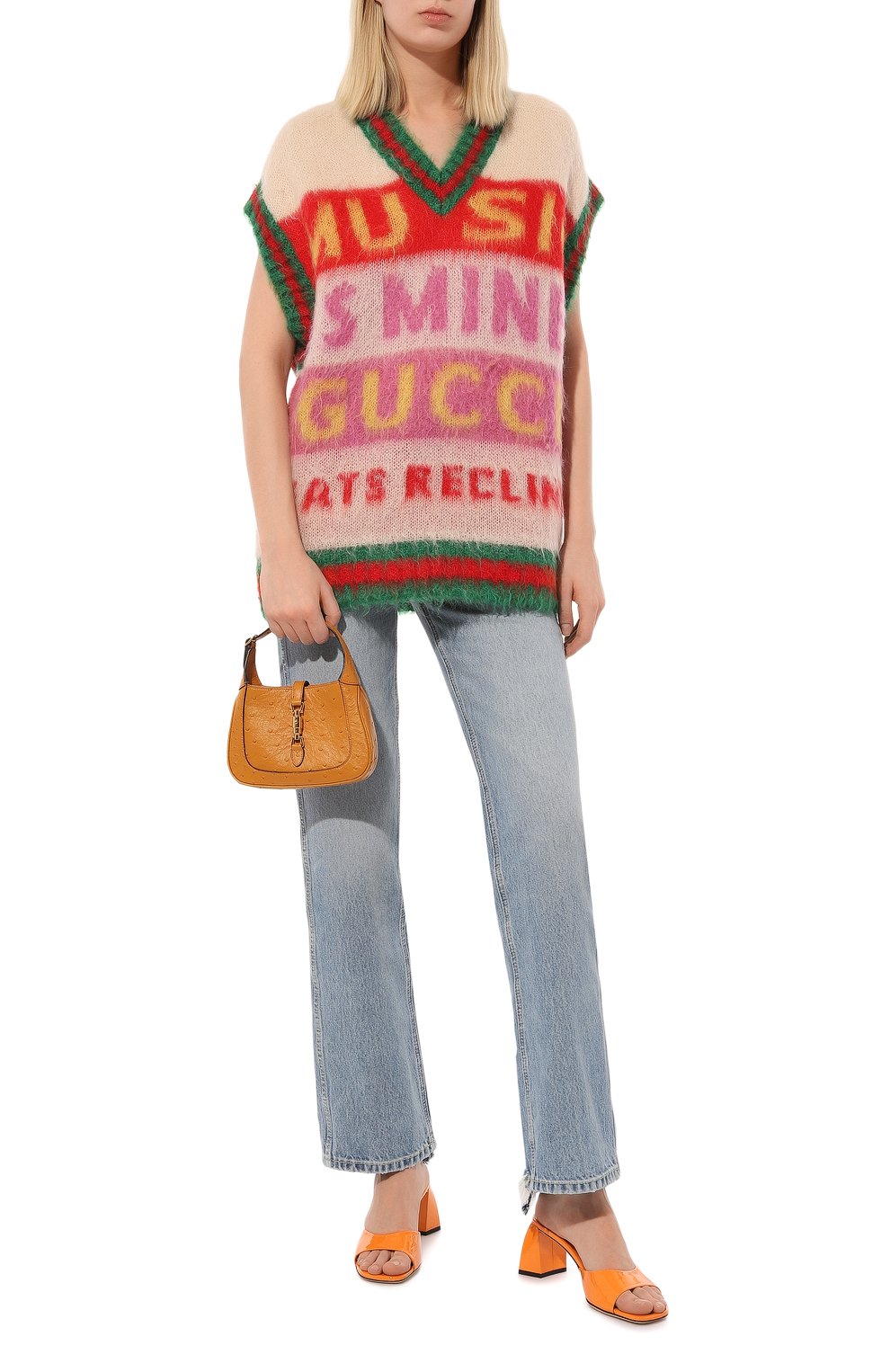 Сумка jackie 1961 mini из кожи страуса GUCCI, арт. 637091 EY00G, фото 7