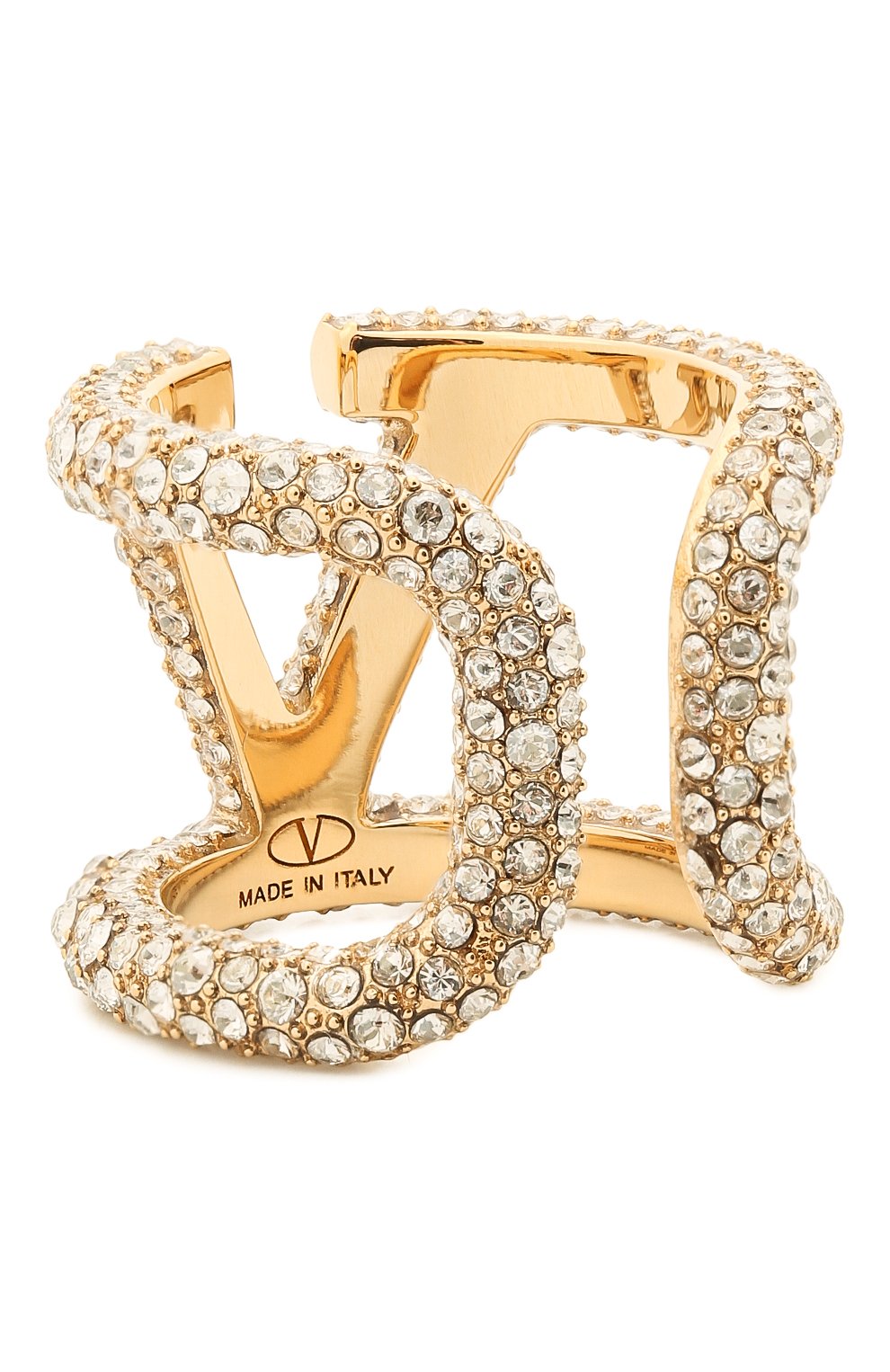Кольцо vlogo VALENTINO золотого цвета по цене 42400 руб., арт. VW2J0G74/YCW, фото 2 Кольцо vlogo VALENTINO, арт. VW2J0G74/YCW, фото 2