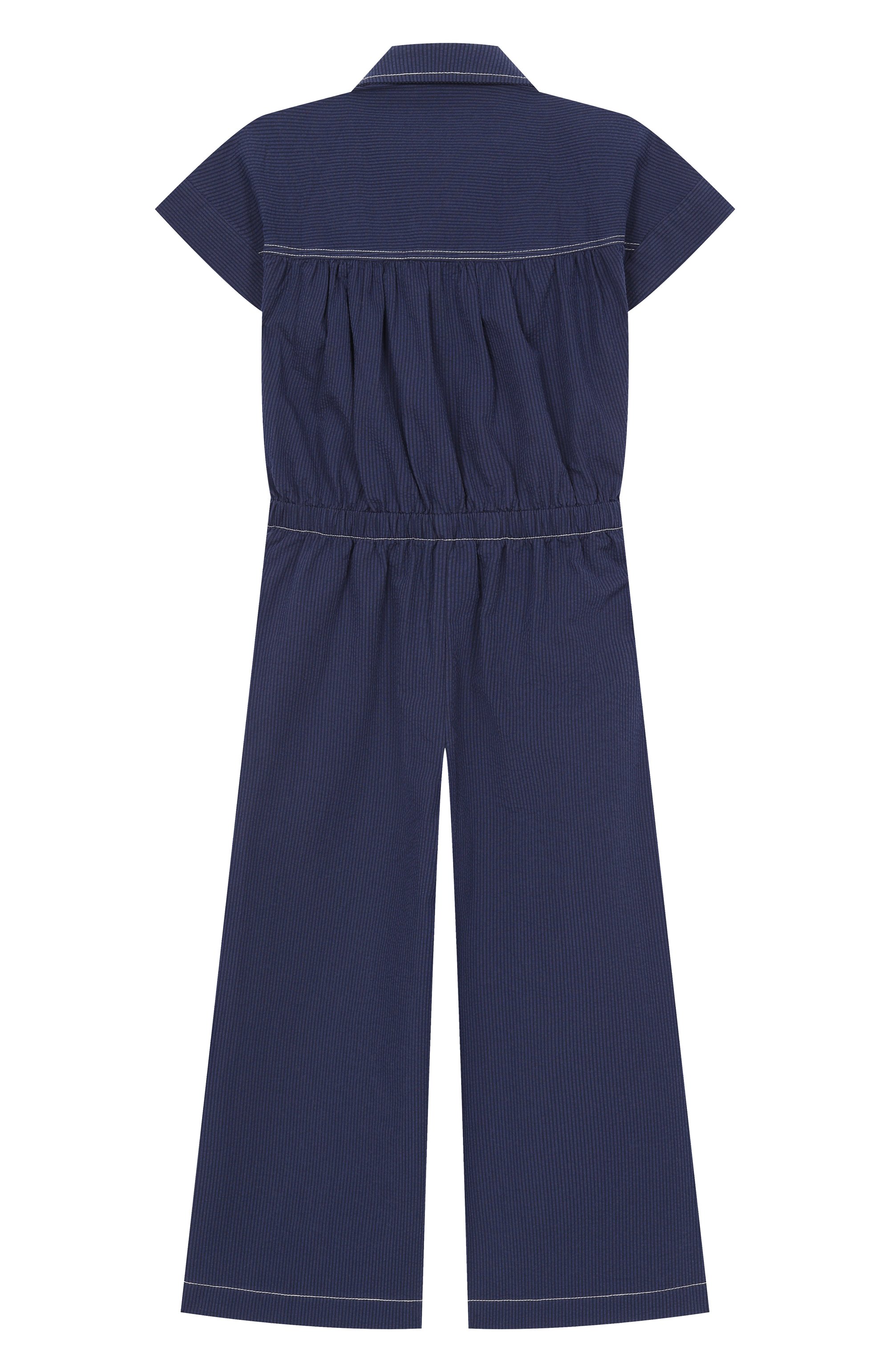 Хлопковый комбинезон BONPOINT темно-синего цвета по цене 23600 руб., арт. S06G0VW00001/4A-8A, фото 2 Хлопковый комбинезон BONPOINT, арт. S06G0VW00001/4A-8A, фото 2