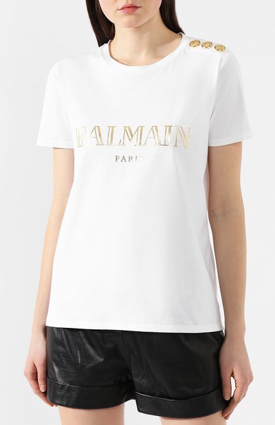 Хлопковая футболка BALMAIN, арт. RF11077/I042, фото 3