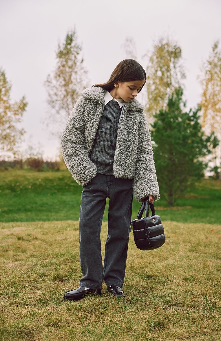 Детское хлопковая блузка EIRENE кремового цвета, арт. FW2425122/9/10A-14/15A | Фото 4 (Рукава: Длинные; Материал внешний: Синтетический материал, Хлопок; Стили: Классический; Девочки-школьная форма: Блузки; Автоматизация ТО: Проставлено; Автоматизация состава: Проставлено; Ростовка одежда: 10 - 11 лет | 140 - 146см, 12 лет | 152 см, 13 - 15 лет | 158 см, 16 лет | 164 см)
