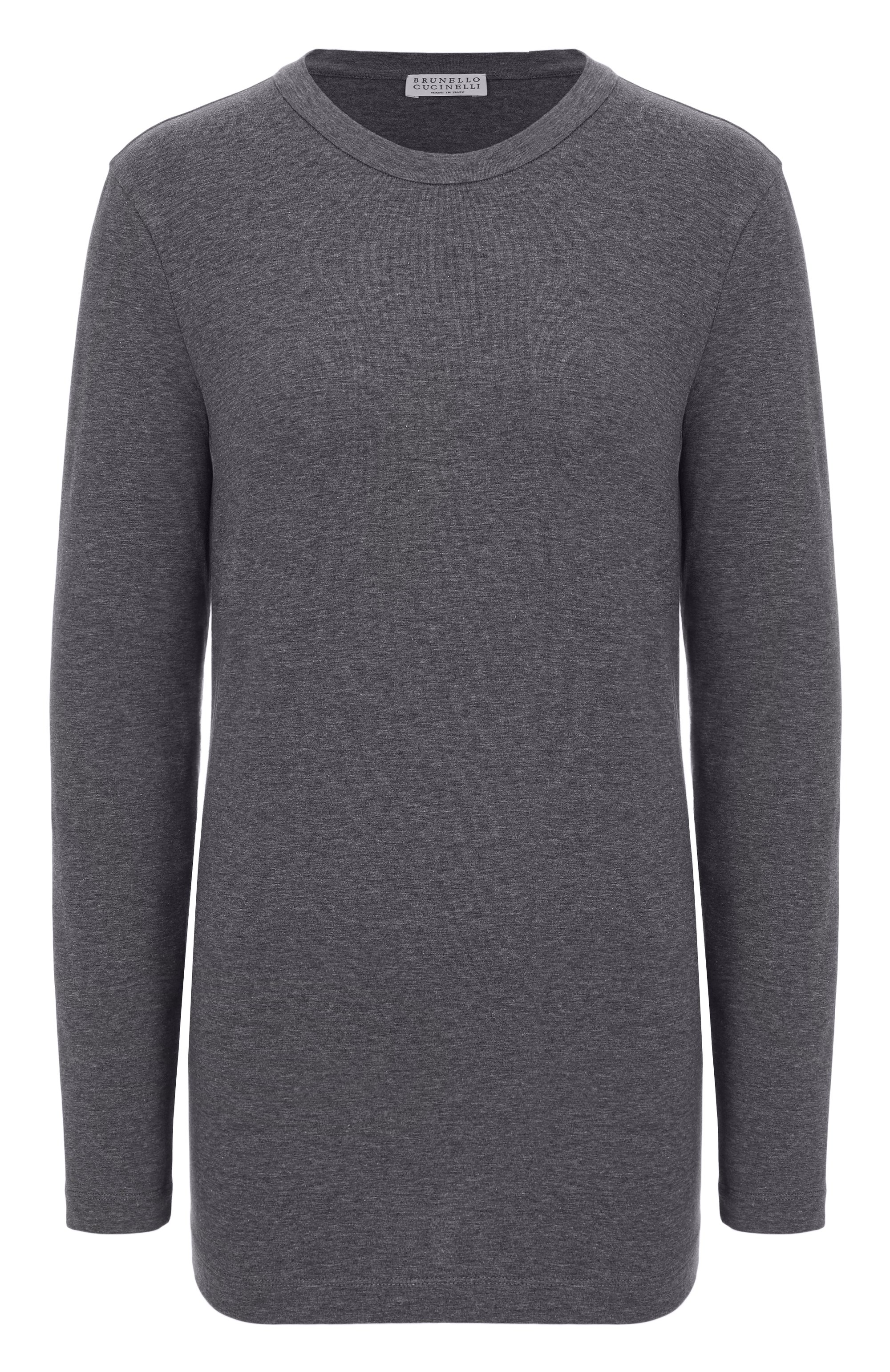 Хлопковый лонгслив BRUNELLO CUCINELLI, арт. MPT18B0107, фото 1