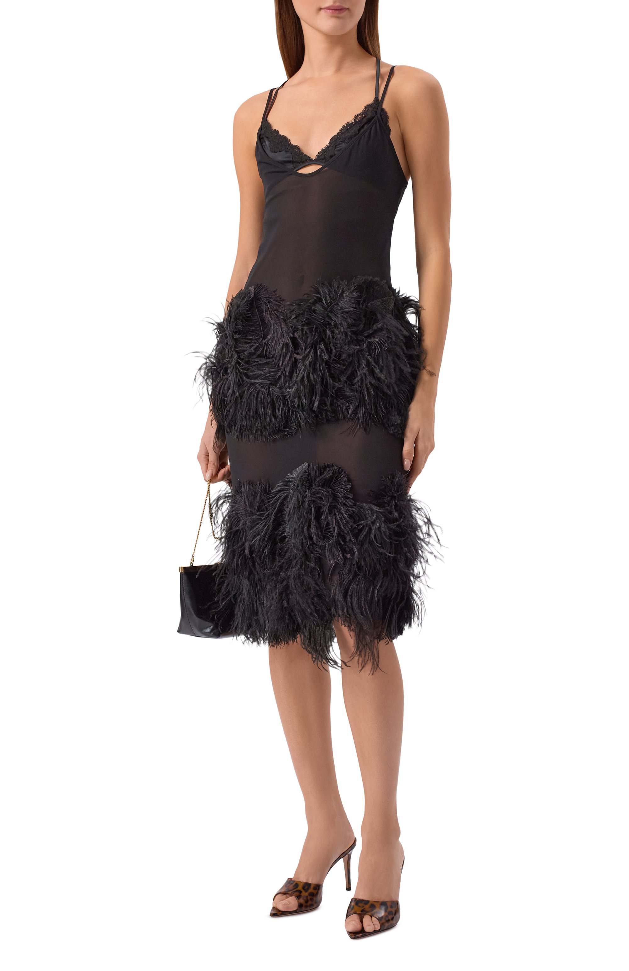 Кожаные мюли elle 85 GIANVITO ROSSI леопардового цвета по цене 89950 руб., арт. G15130.85RIC.NUILEPA, фото 3 Кожаные мюли elle 85 GIANVITO ROSSI, арт. G15130.85RIC.NUILEPA, фото 3