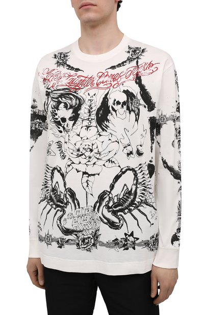 Хлопковый лонгслив GIVENCHY, арт. BM71343Y6B, фото 3