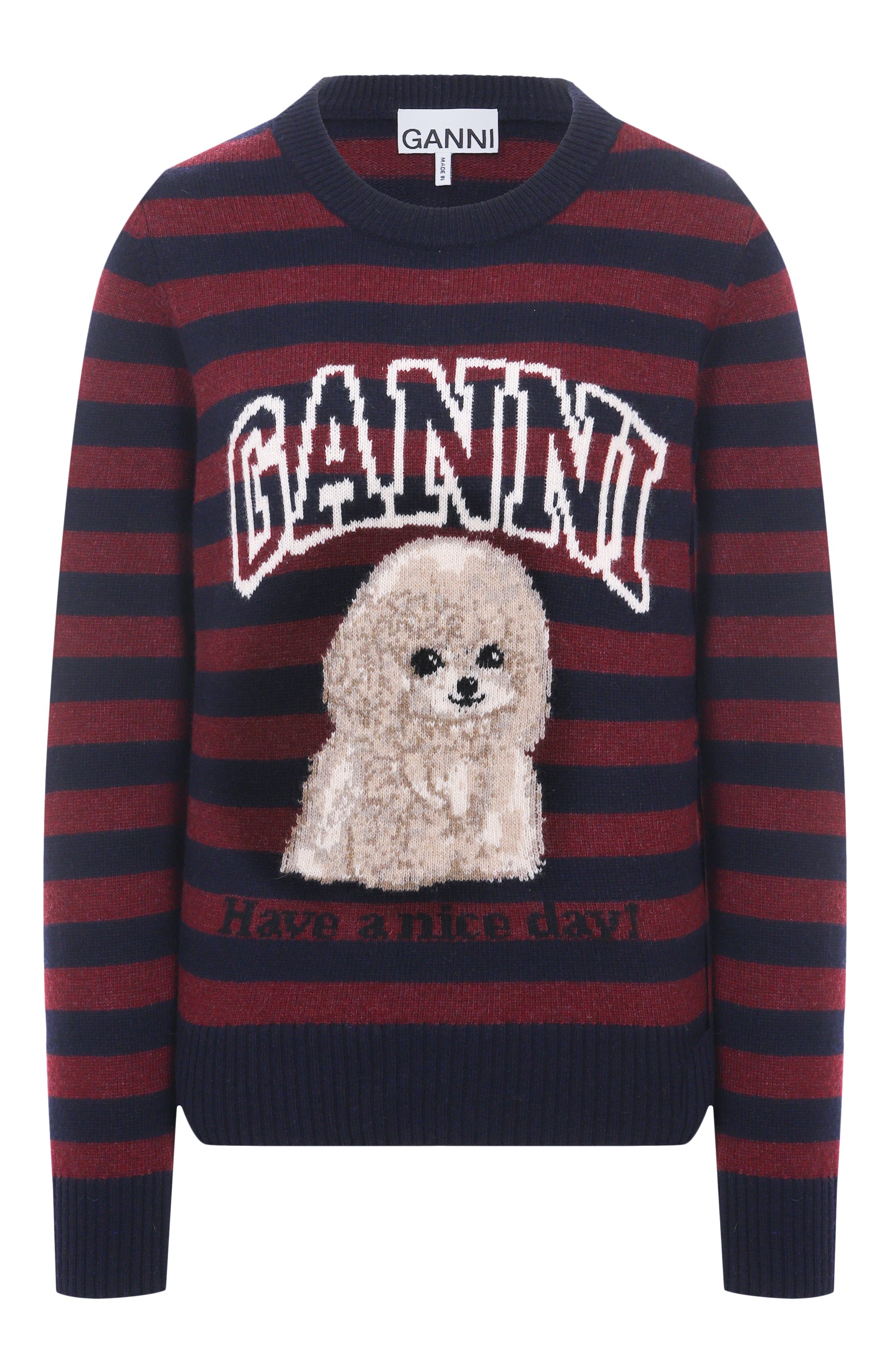 Шерстяной пуловер GANNI, арт. K2567, фото 1