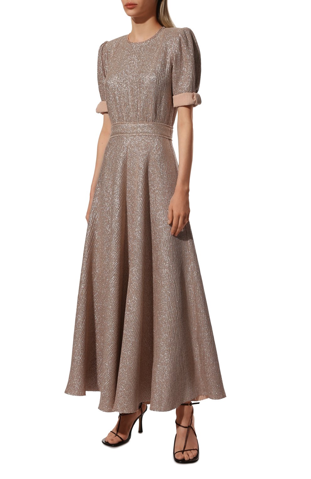 Платье из шерсти и шелка VIKA GAZINSKAYA, арт. W23-13126-6050-GOLD, фото 3