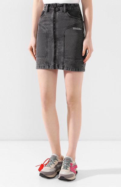 Джинсовая юбка OFF-WHITE, арт. 0WYF004R20E980687500, фото 3