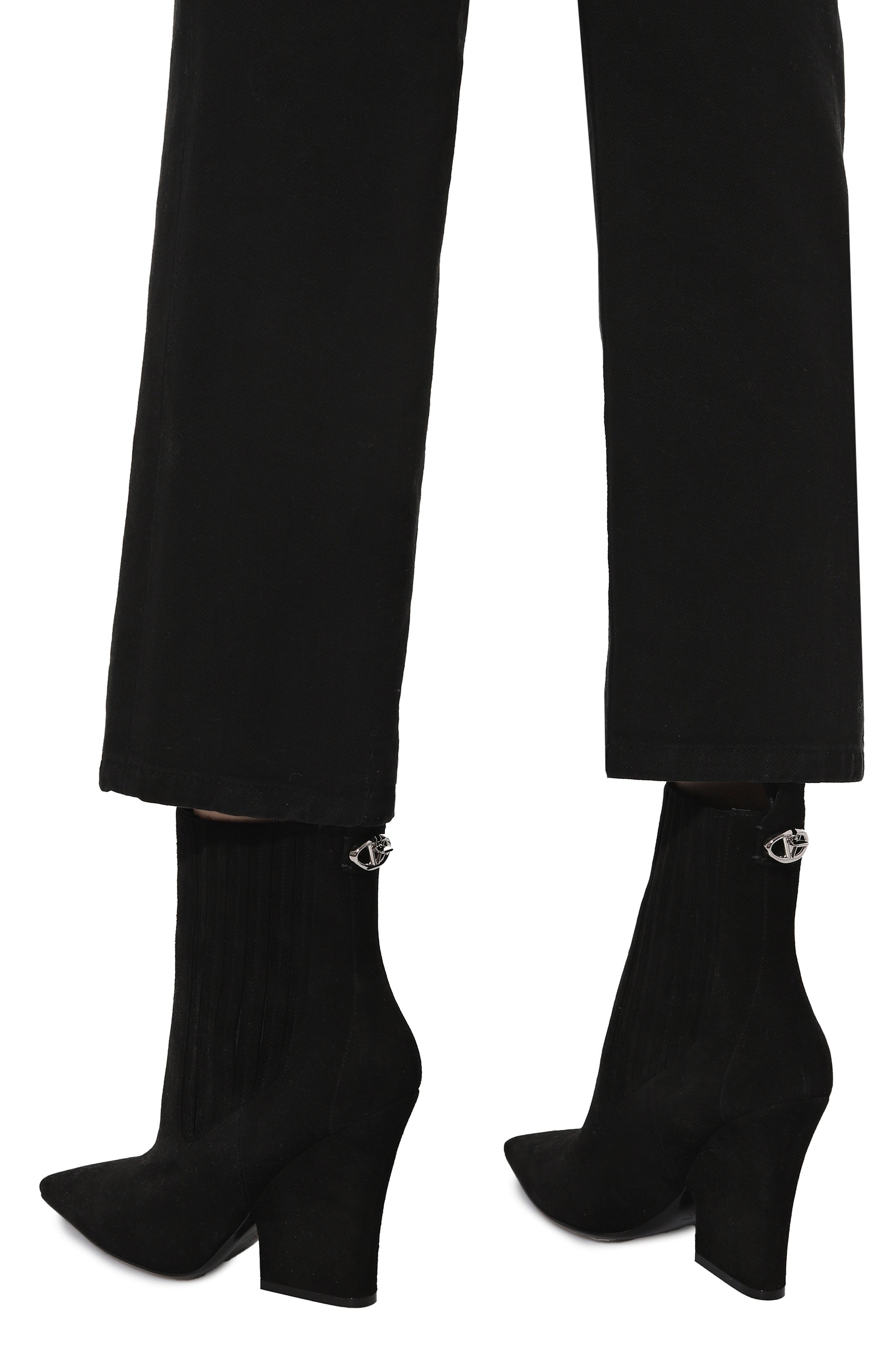 Замшевые ботильоны  vlogo lockette VALENTINO, арт. 5W0S0KS9/IMF, фото 3