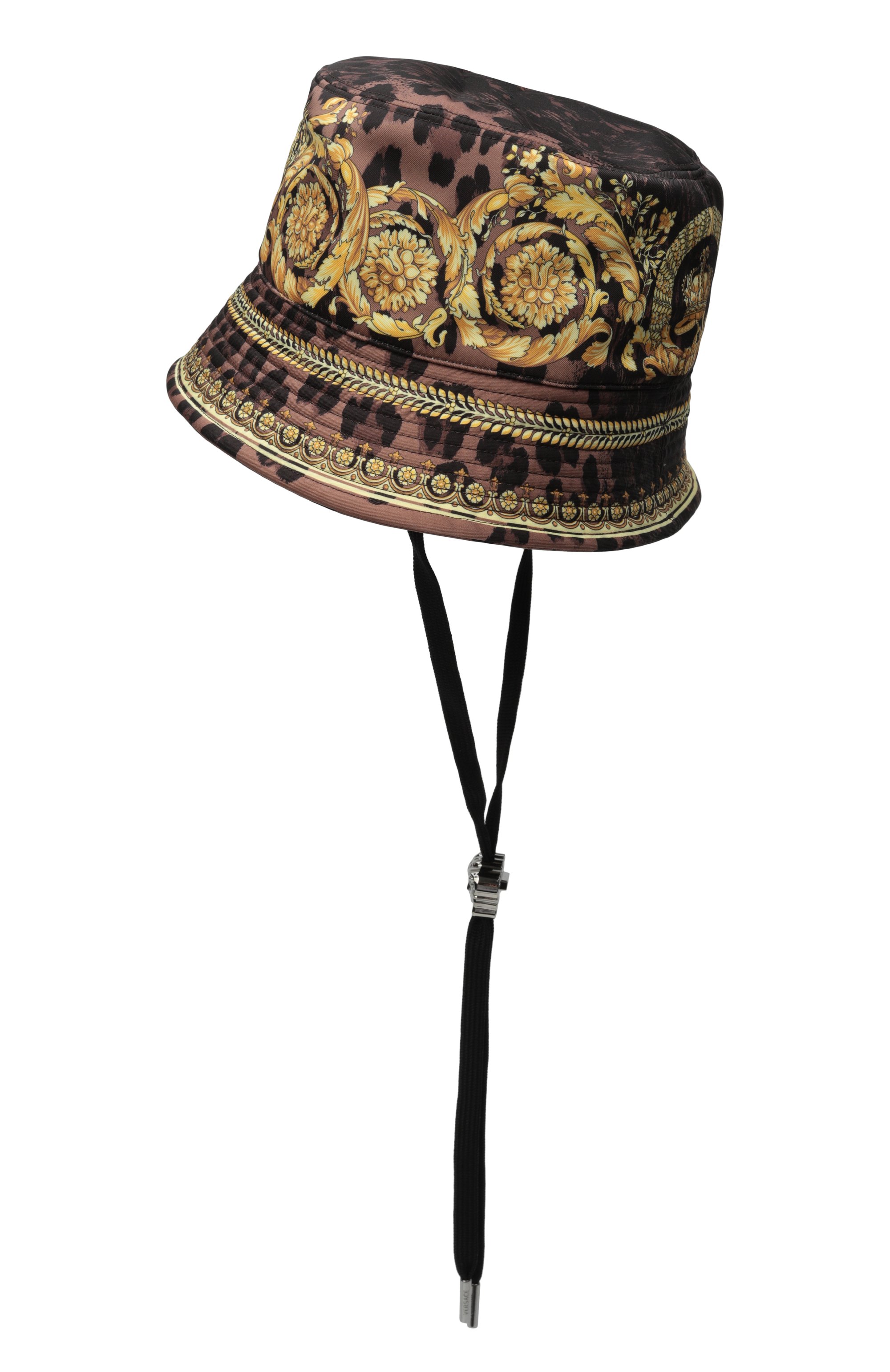 Панама VERSACE коричневого цвета по цене 61550 руб., арт. 1012681/1A12419, фото 2 Панама VERSACE, арт. 1012681/1A12419, фото 2