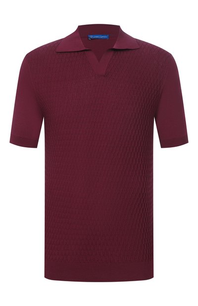 Мужская поло из хлопка и шелка ANDREA CAMPAGNA, арт. SU26ST210-03/FST26