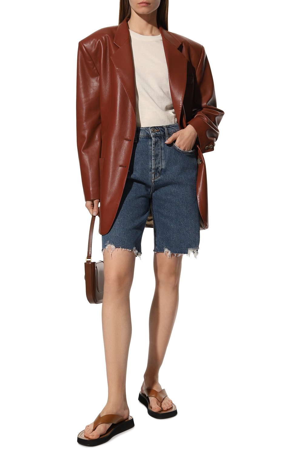 Джинсовые шорты 7 FOR ALL MANKIND синего цвета по цене 18100 руб., арт. JSASC100BL, фото 2 Джинсовые шорты 7 FOR ALL MANKIND, арт. JSASC100BL, фото 2