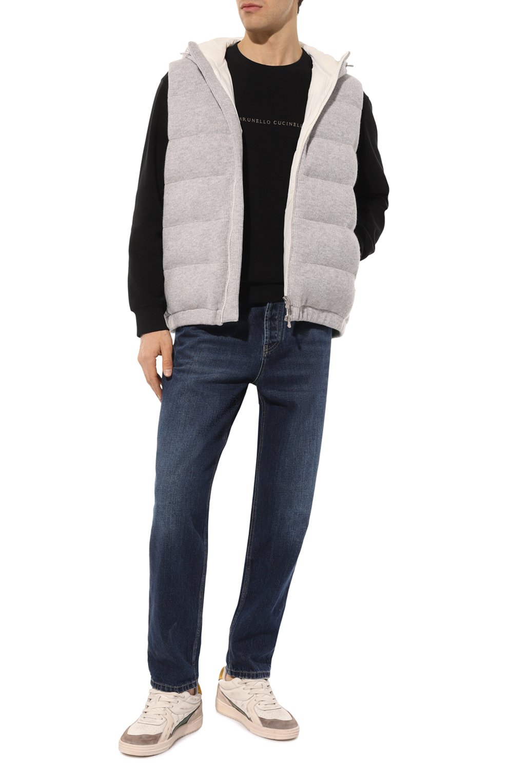 Пуховый жилет из кашемира BRUNELLO CUCINELLI, арт. M221P249, фото 2