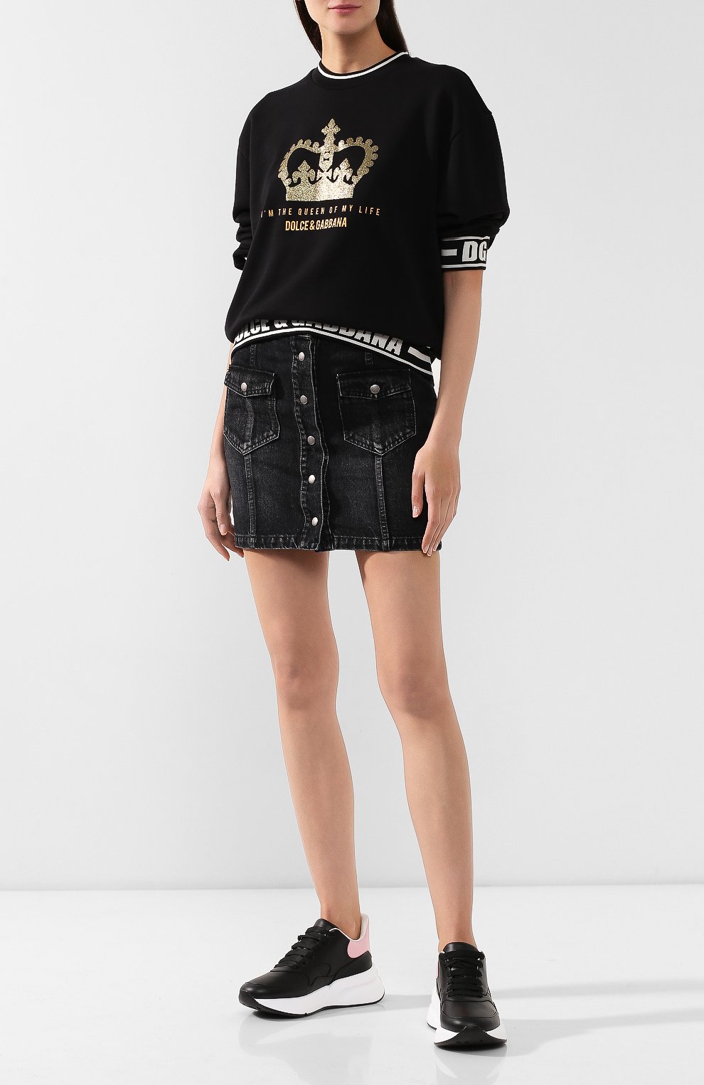Хлопковый свитшот DOLCE & GABBANA, арт. F9A54T/G7TAR, фото 2