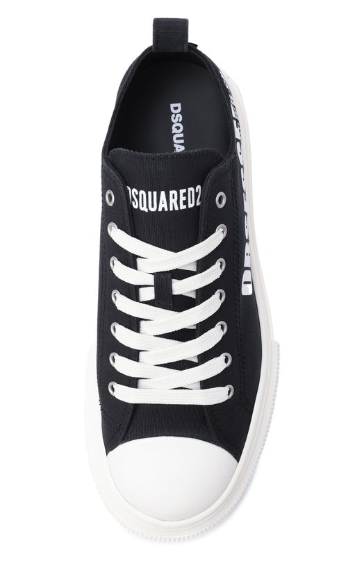 Текстильные кеды Berlin Dsquared2 SNM0457/00300001 Чёрный  SNM0457/00300001 Фото 6
