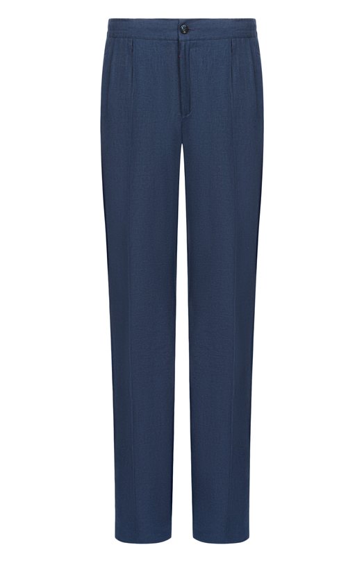 Льняные брюки Kiton UPN01H09690 Синий UPN01H09690