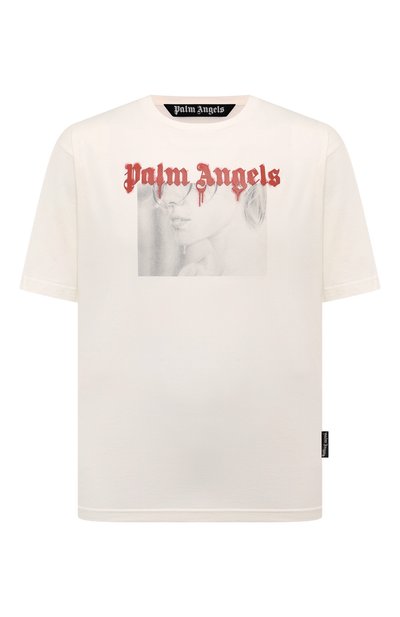 Мужская хлопковая футболка PALM ANGELS, арт. PMAA089F24JER008
