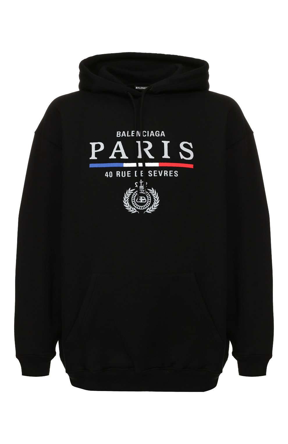 Хлопковое худи BALENCIAGA черного цвета по цене 51500 руб., арт. 570811/TGV68, фото 1 Хлопковое худи BALENCIAGA, арт. 570811/TGV68, фото 1