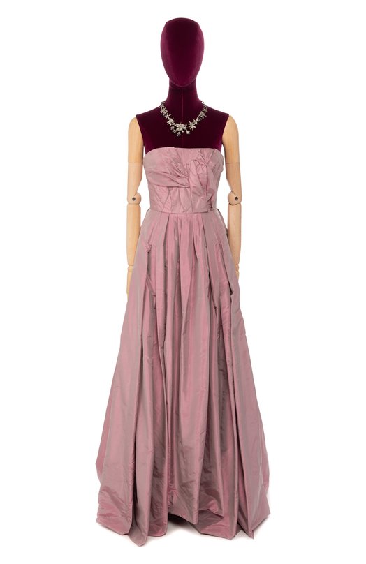 

Шелковое платье Oscar de la Renta, Розовый