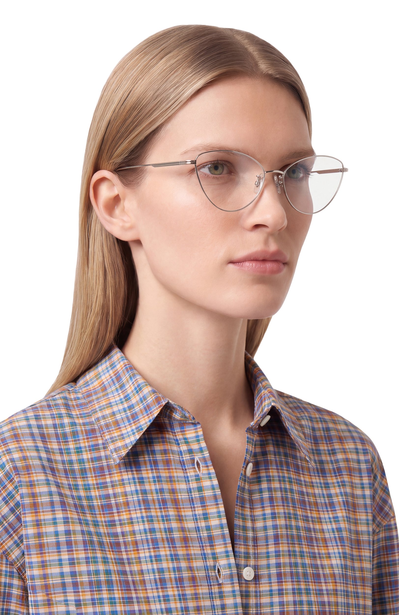 Оправа OLIVER PEOPLES серебряного цвета по цене 49150 руб., арт. 1328-5036, фото 2 Оправа OLIVER PEOPLES, арт. 1328-5036, фото 2