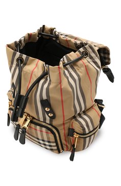 Женский рюкзак rucksack small BURBERRY бежевого цвета, арт. 8017164 | Фото 4 (Материал сплава: Проставлено, Проверено; Размер: mini; Ремень/цепочка: На ремешке; Статус проверки: Проверено, Проверена категория; Материал: Текстиль; Драгоценные камни: Проставлено; Стили: Кэжуэл)