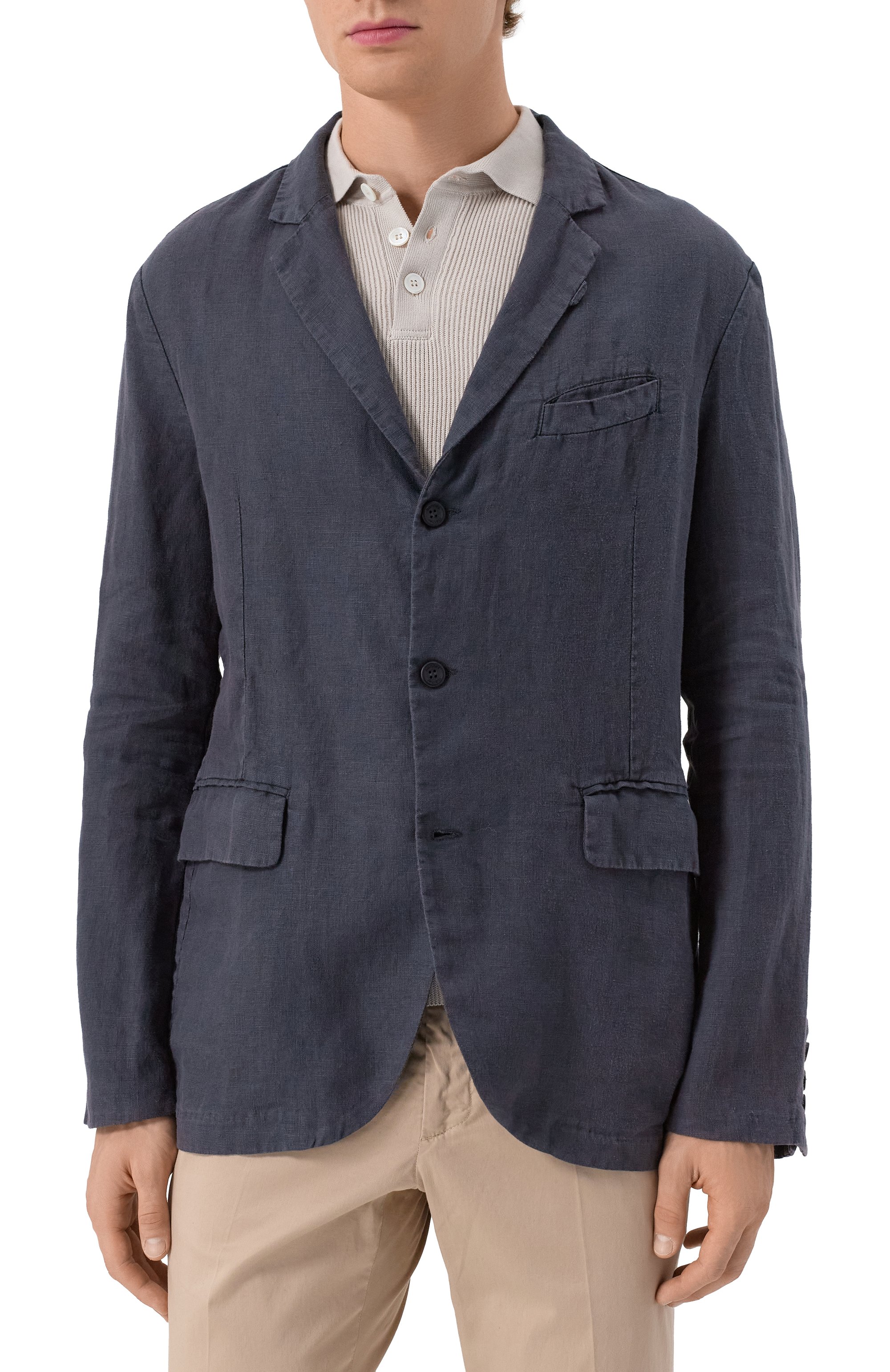 Льняной пиджак HANNES ROETHER, арт. SCHU22MANN.602/, фото 4