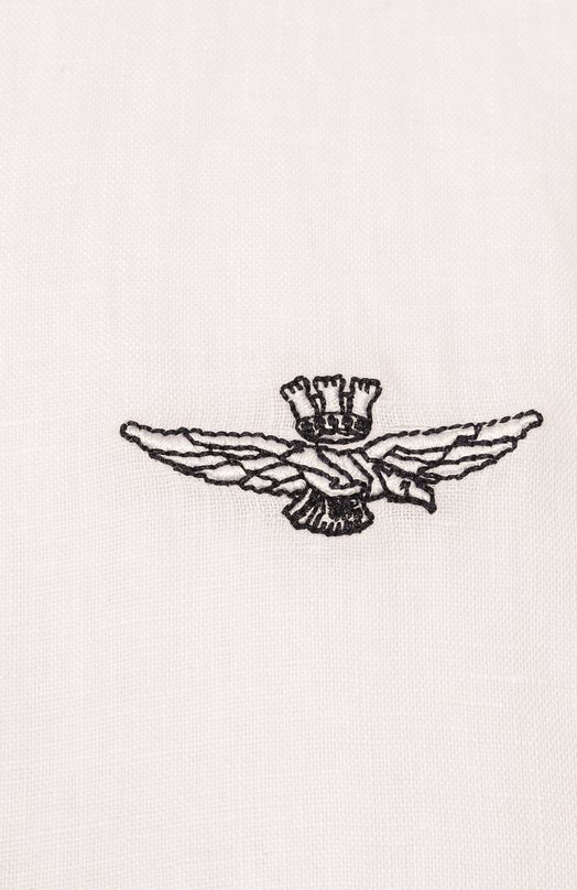 Льняная рубашка Aeronautica Militare CA1239CT3089 Белый  CA1239CT3089 Фото 6