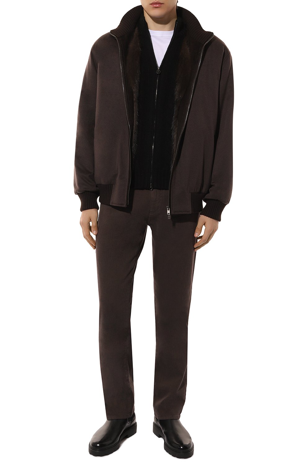 Кашемировый бомбер с подкладкой из соболя BLACK SABLE, арт. BS-24011EB, фото 2