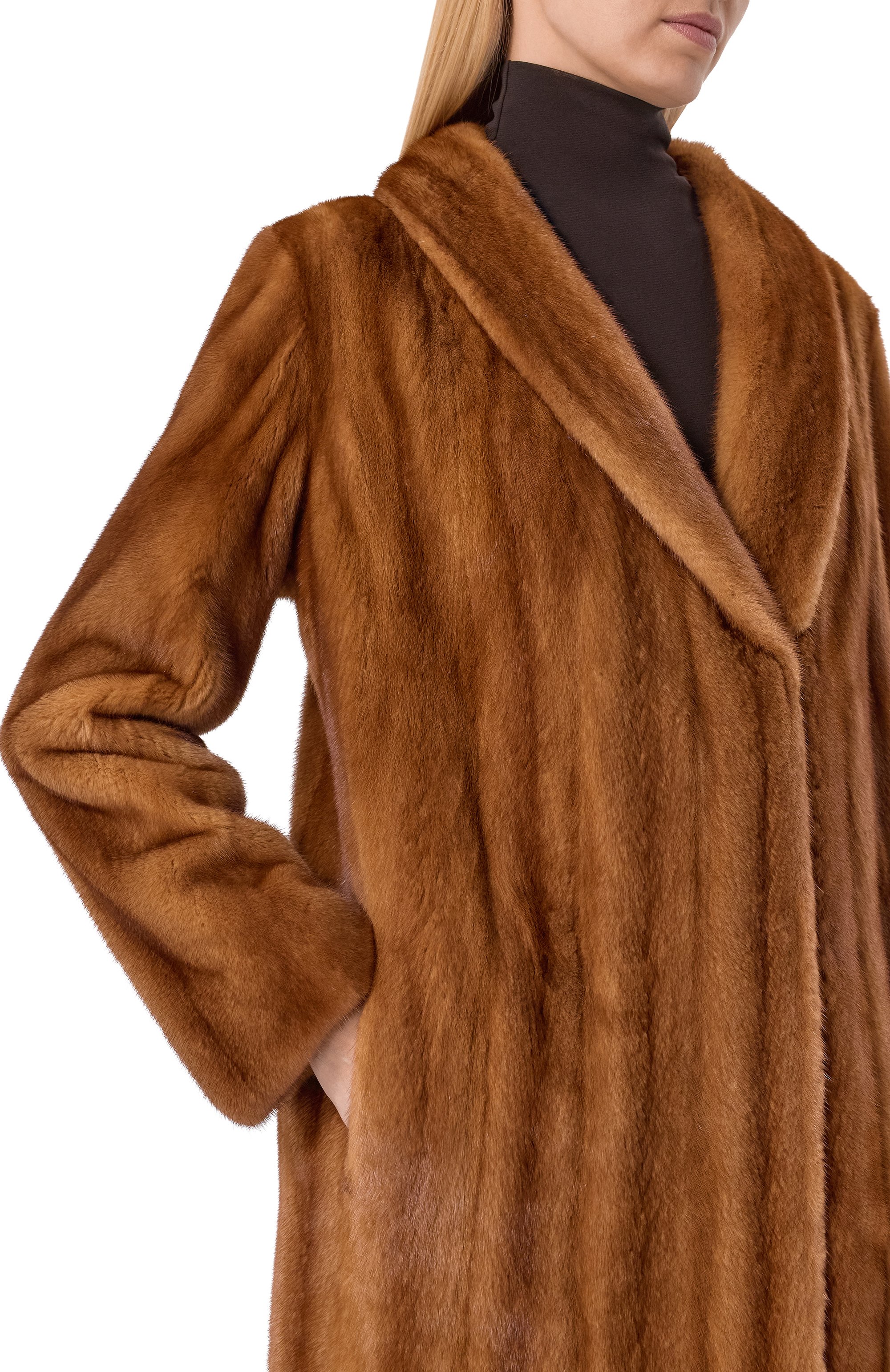 Шуба из норки GIULIA GURMAN, арт. J246G40, фото 5