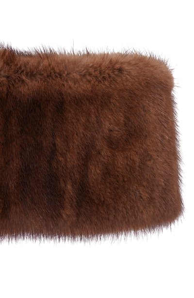 Меховой снуд larina из норки 12 STOREEZ коричневого цвета по цене 49000 руб., арт. 139879, фото 3 Меховой снуд larina из норки 12 STOREEZ, арт. 139879, фото 3