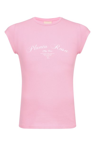 Женский хлопковая футболка PLANTA ROSA, арт. PR/T016/PERFECTION/220